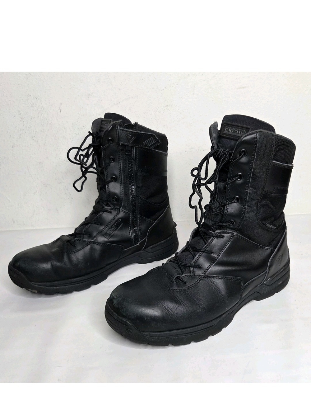 First Tactical 8" Waterproof Side Zip Duty Boot Mens 9.5 Black 165003 Gorpcore